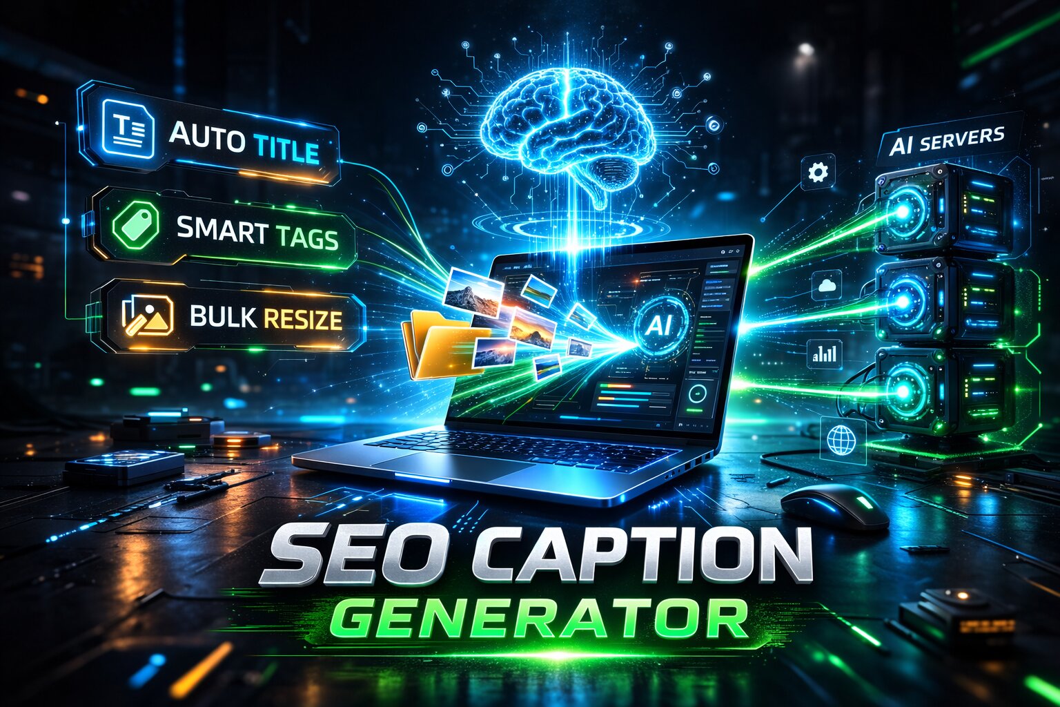 SEO Image Caption Generator Pro V2.0 – Main Dashboard Overview by LenBD